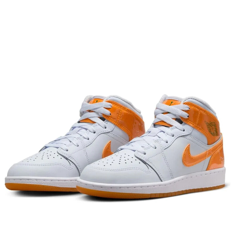 Nike Air Jordan 1 Mid SE FN9053-018 Sneaker Kids 7 White Lifestyle Shoes DWA2383
